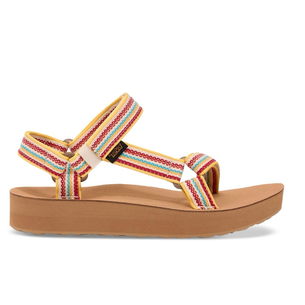 Teva Midform Universal Woven Sandals Size 11 Multi Platform Athleisure